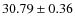 $30.79 \pm 0.36$