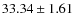 $33.34 \pm 1.61$