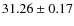 $31.26 \pm 0.17$