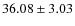 $36.08 \pm 3.03$