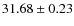 $31.68 \pm 0.23$