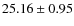 $25.16 \pm 0.95$