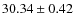 $30.34 \pm 0.42$