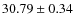 $30.79 \pm 0.34$