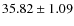 $35.82 \pm 1.09$