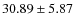 $30.89 \pm 5.87$