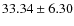 $33.34 \pm 6.30$