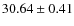 $30.64 \pm 0.41$
