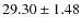 $29.30 \pm 1.48$