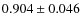 $0.904 \pm 0.046$