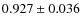 $0.927 \pm 0.036$