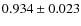 $0.934 \pm 0.023$