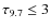 $\tau_{9.7} \le 3$