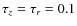 $\tau _z=\tau _r=0.1$