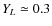$Y_L\simeq0.3$