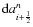 ${\rm d}a_{i+\frac{1}{2}}^{n}$