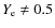$Y_{\rm e}\neq0.5$
