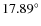 $17.89^\circ$