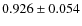 $0.926\pm0.054$
