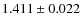 $1.411\pm0.022$