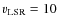 $v_{\rm LSR}=10$