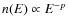 $n(E) \propto E^{-p}$
