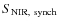 $S_{\rm NIR,~ synch}$