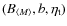 $(B_{\langle M \rangle}, b , \eta_{\rm t})$
