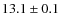 $13.1\pm0.1$