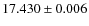 $17.430\pm0.006$