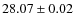$28.07\pm0.02$