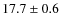 $17.7\pm0.6$