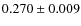 $0.270\pm0.009$