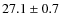 $27.1\pm0.7$