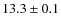 $13.3\pm0.1$