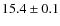 $15.4\pm0.1$