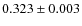 $0.323\pm0.003$