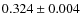 $0.324\pm0.004$