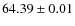$64.39\pm0.01$