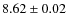 $8.62\pm0.02$