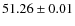 $51.26\pm0.01$