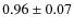 $0.96\pm0.07$