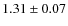 $1.31\pm0.07$