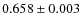 $0.658\pm0.003$
