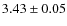 $3.43\pm0.05$