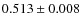 $0.513\pm0.008$