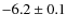 $-6.2\pm0.1$