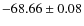 $-68.66\pm0.08$