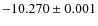 $-10.270\pm0.001$
