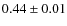 $0.44\pm0.01$